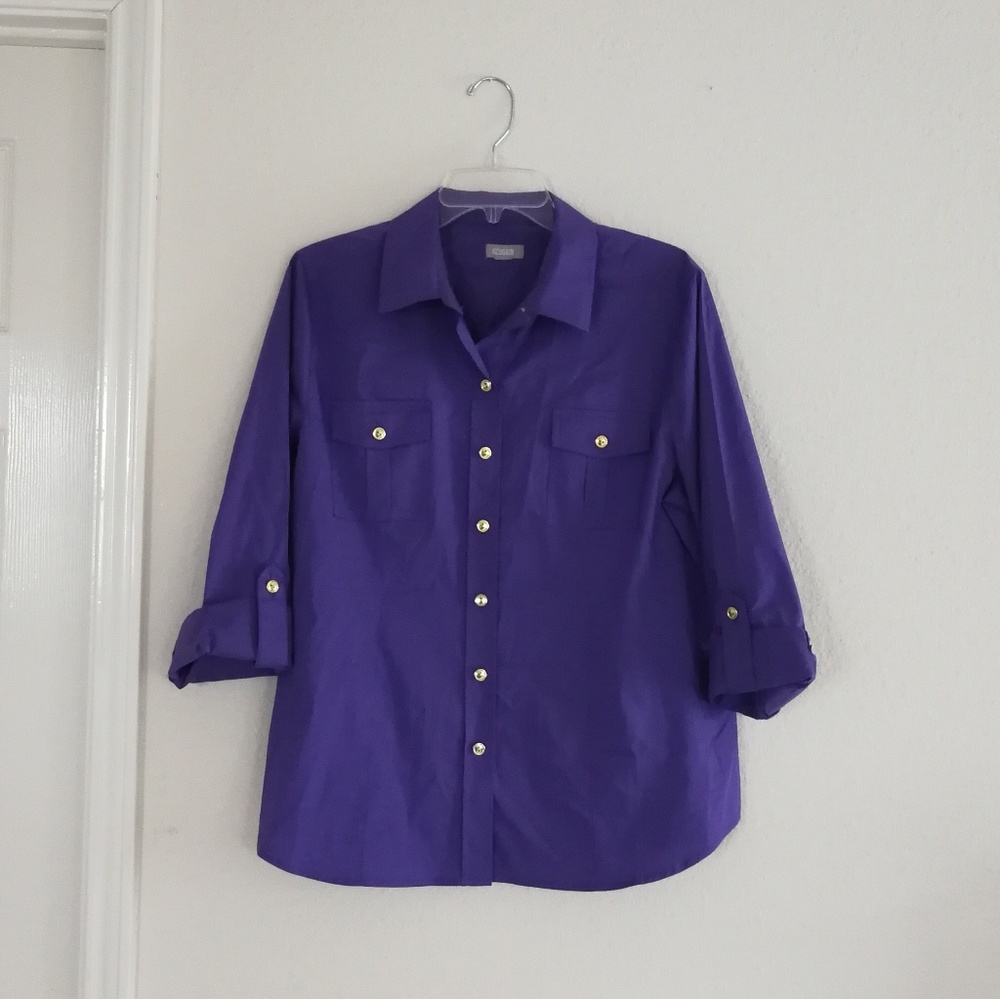 - Purple Button Down